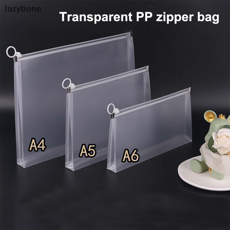 2 Pçs Sacos De Arquivo Transparentes À Prova Dwaterproof Água A4 A5 A6 Envelope De Armazenamento Com Zíper Para Escritór