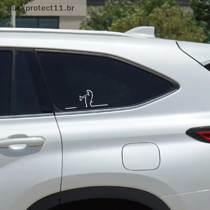 LTBR La Linea Linha Minimalista Arte Carro Stier Pára-Choques E Janela Porta Decalque De Parede Com Design De Personagem