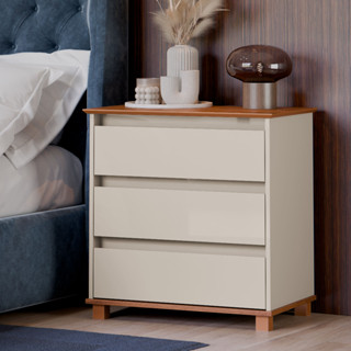 Mini Cômoda Criado Mudo Mesa de Cabeceira Gaveteiro 3 Gavetas Quarto Cama em Oferta na Shopee