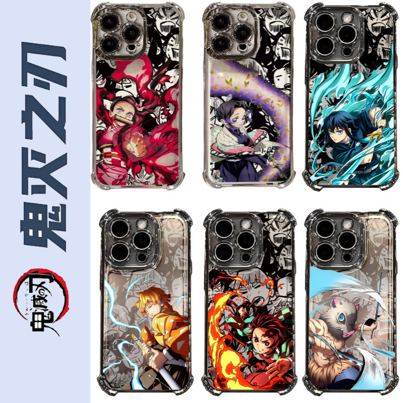 Capa De Telefone Para Samsung Galaxy A56 A26 A36 A16 A06 A35 A55 A25 A15 A05S A05 A24 Anime Demon Slayer Airbag Cool Car