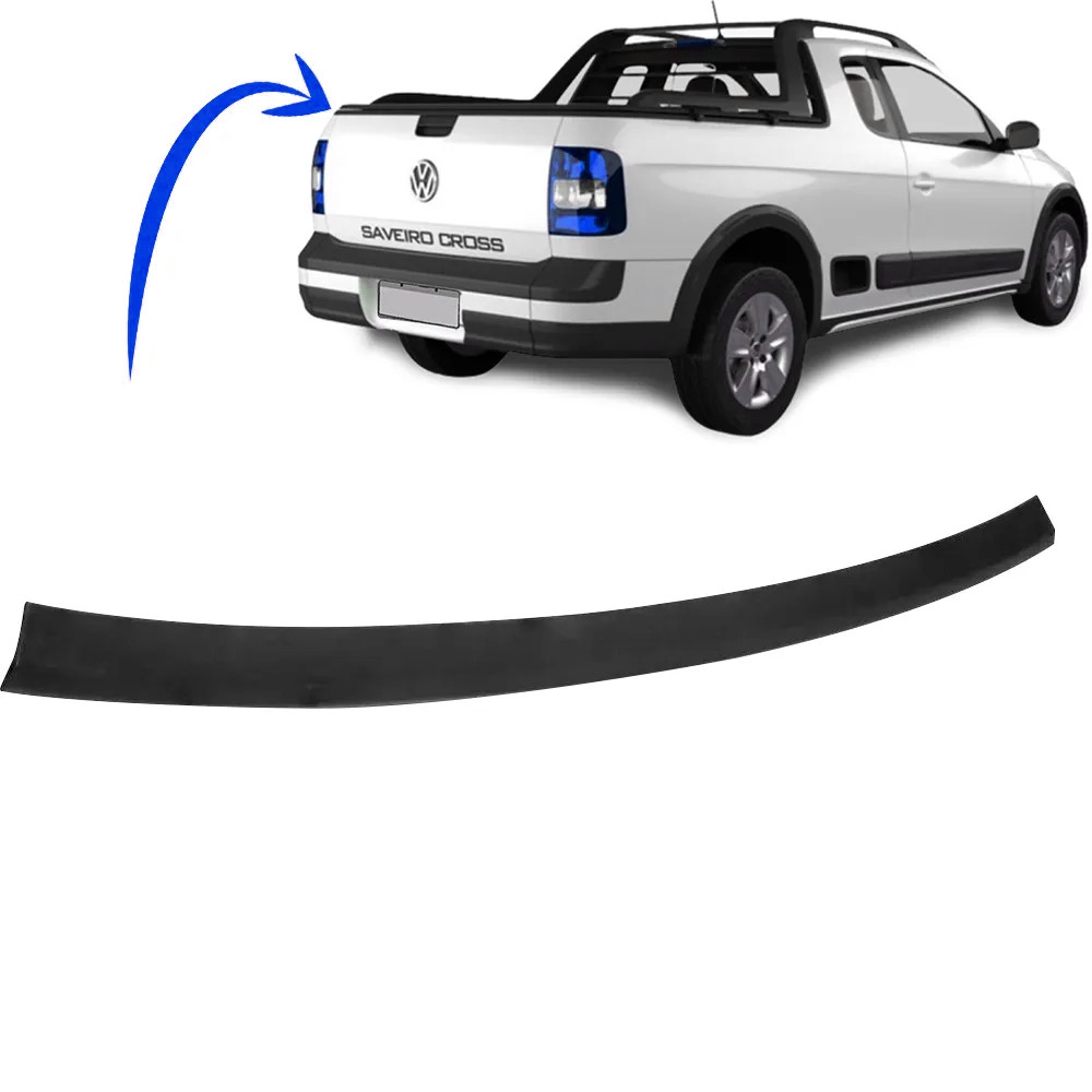 Moldura Superior da Tampa Traseira da Caçamba Saveiro 2010 a 2019 G5 G6 G7 Volkswagen
