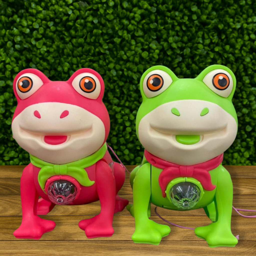 Brinquedo Infantil Eletrônico Sapo Corredor com Led e Luz Fujão em Oferta na Shopee