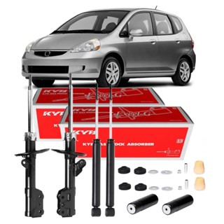 4 AMORTECEDORES KAYABA HONDA FIT 2003 ATÉ 2008 em Oferta na Shopee