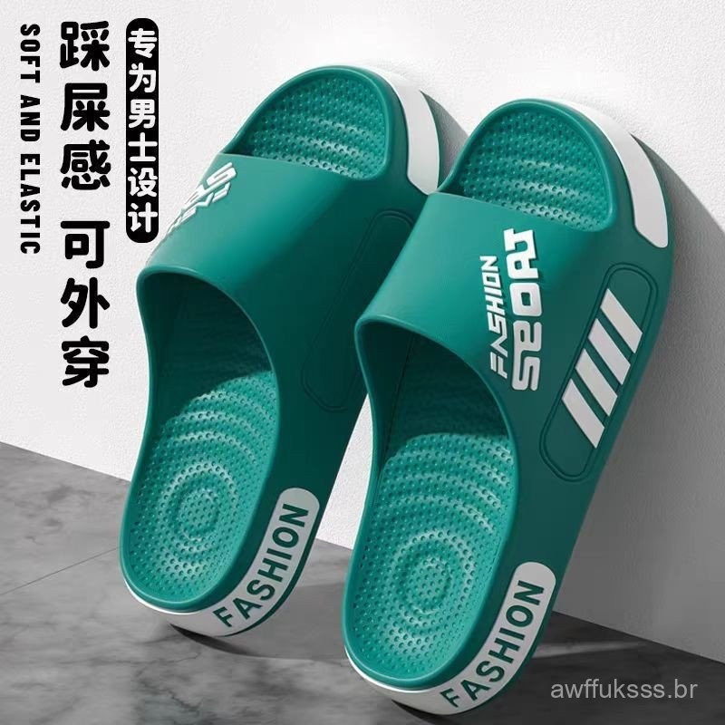 Chinelos de Estilo Masculino CHC FCL Eva Tamanho Grande Sandálias Estudantis Fashionáveis Chinelos para Exterior Chinelo