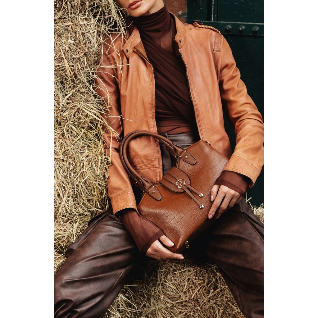 Bolsa Feminina Chenson Mini Croco 3485239