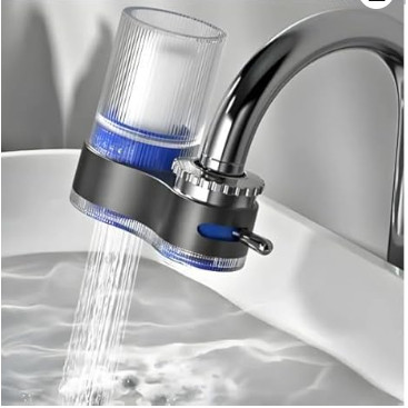 Filtro De Torneira Purificador Com 2 Filtros Laváveis e Removíveis Para Cozinha Transforma Água da Torneira em Água Limp