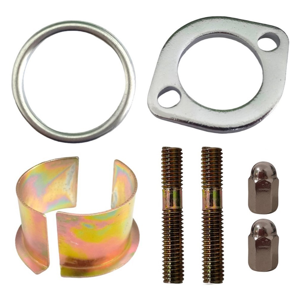 Kit Prisioneiro Escapamento Flange Bucha Titan 125 76 á 99