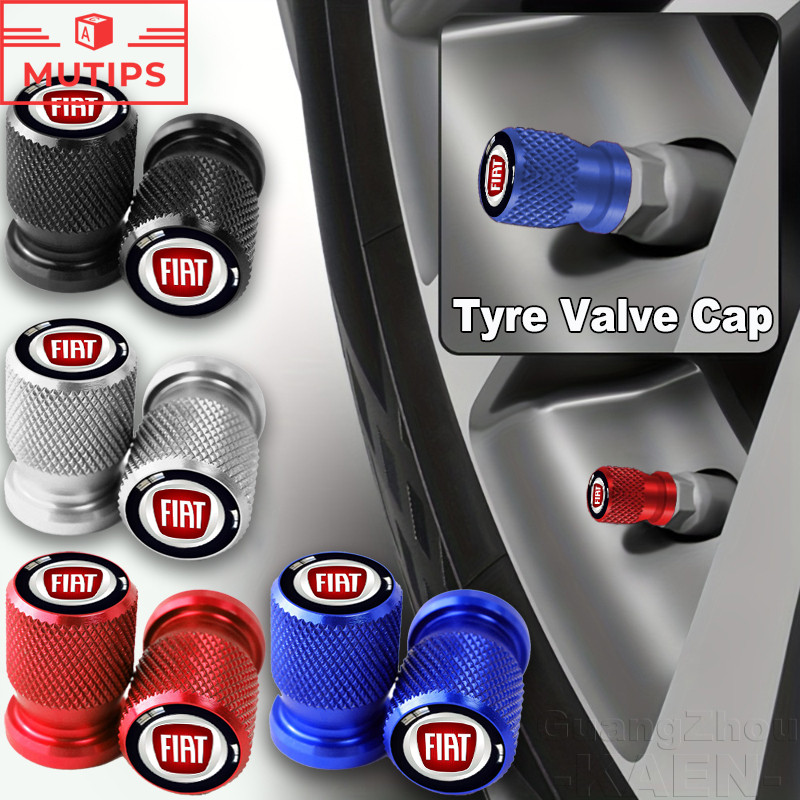Conjunto Fiat 2/4 Pcs Tampa Da Válvula Do Pneu De Carro De Ar Haste Protetor De Roda Para Argo 500 Strada Mobi Bravo Tor