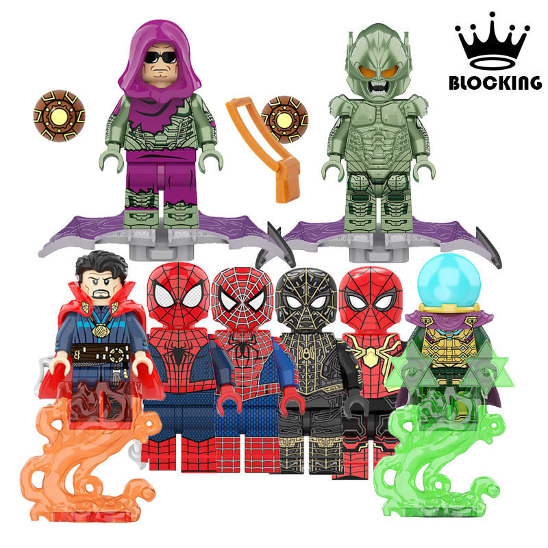 Homem-Aranha Mysterio Green Goblin Blocos Brinquedos Super-heróis Crianças Figura 7NQE em Oferta na Shopee