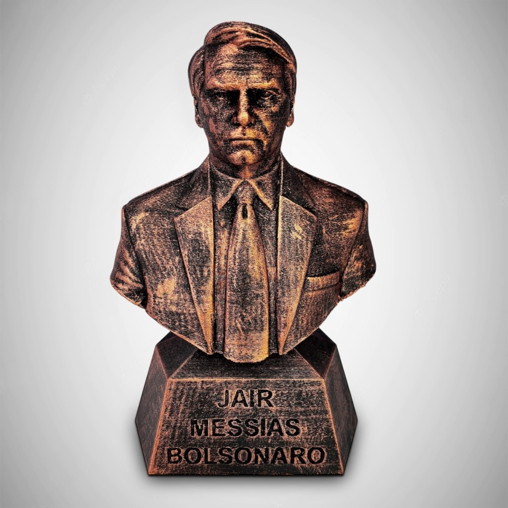 Busto  Jair Bolsonaro Estatua Estatueta boneco