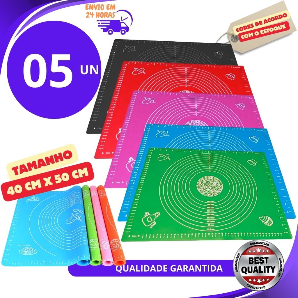 Jogo 5/4/3 un Tapete Culinário de Silicone Para Casa Cozinha Pão Doce Massas Antiaderente Tapete Para Assar