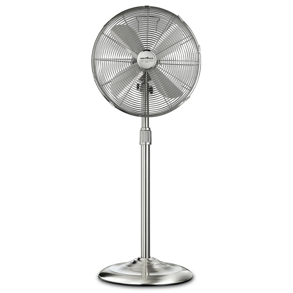 Ventilador de Coluna 4 Pás Grade 45cm Super Turbo 40 Inox BVT452 Britânia em Oferta na Shopee