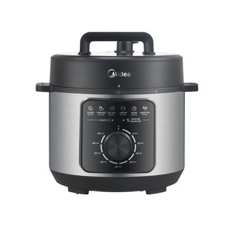 Panela de Pressão Elétrica Midea 4 Litros Mecânica Preta e Inox  PPM41 127V