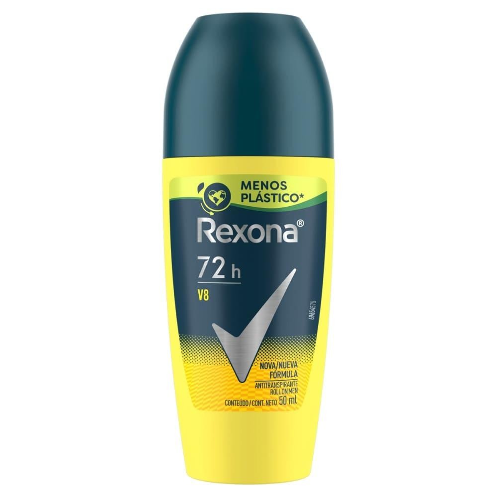 Desodorante Rexona Masculino Roll On V8 50Ml em Oferta na Shopee
