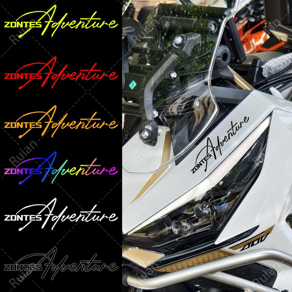 1 Par De Adesivos Refletivos Com Logotipo Zontes Para 368G 310X1 310V 310R 310T 310X Acessórios Motocicleta Cabeçalhos M