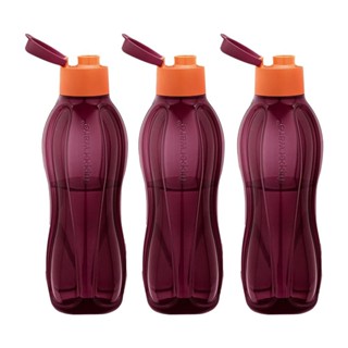 Kit com 3 Garrafas de Água Tupperware Eco Tupper Merlot 1L em Oferta na Shopee