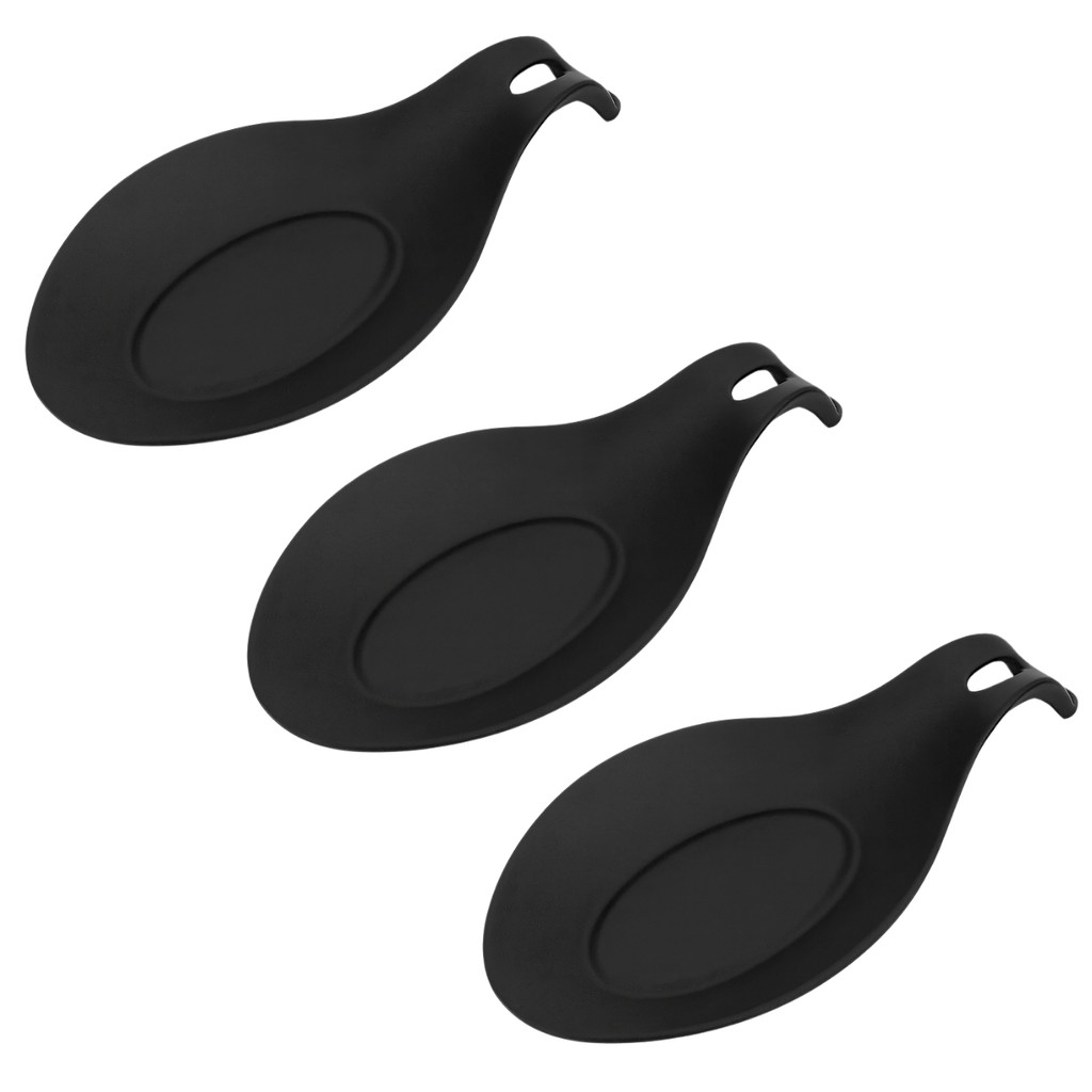 Kit 3 Descanso de Silicone Apoio de Colher Talheres Cozinha