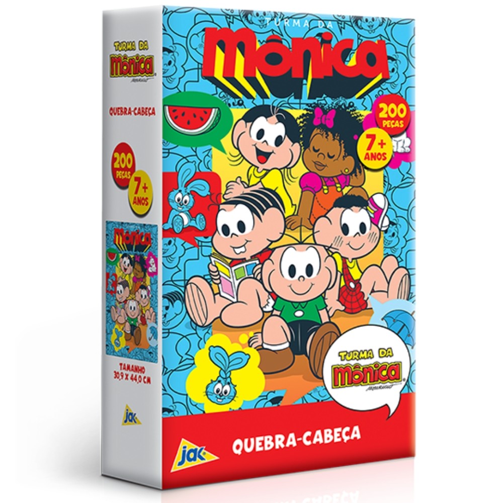 QUEBRA CABEÇA TURMA DA MÔNICA 200 PEÇAS TOYSTER DESENHO MAGALI CEBOLINHA CASCÃO MILENA COELHO SANSÃO em Oferta na Shopee