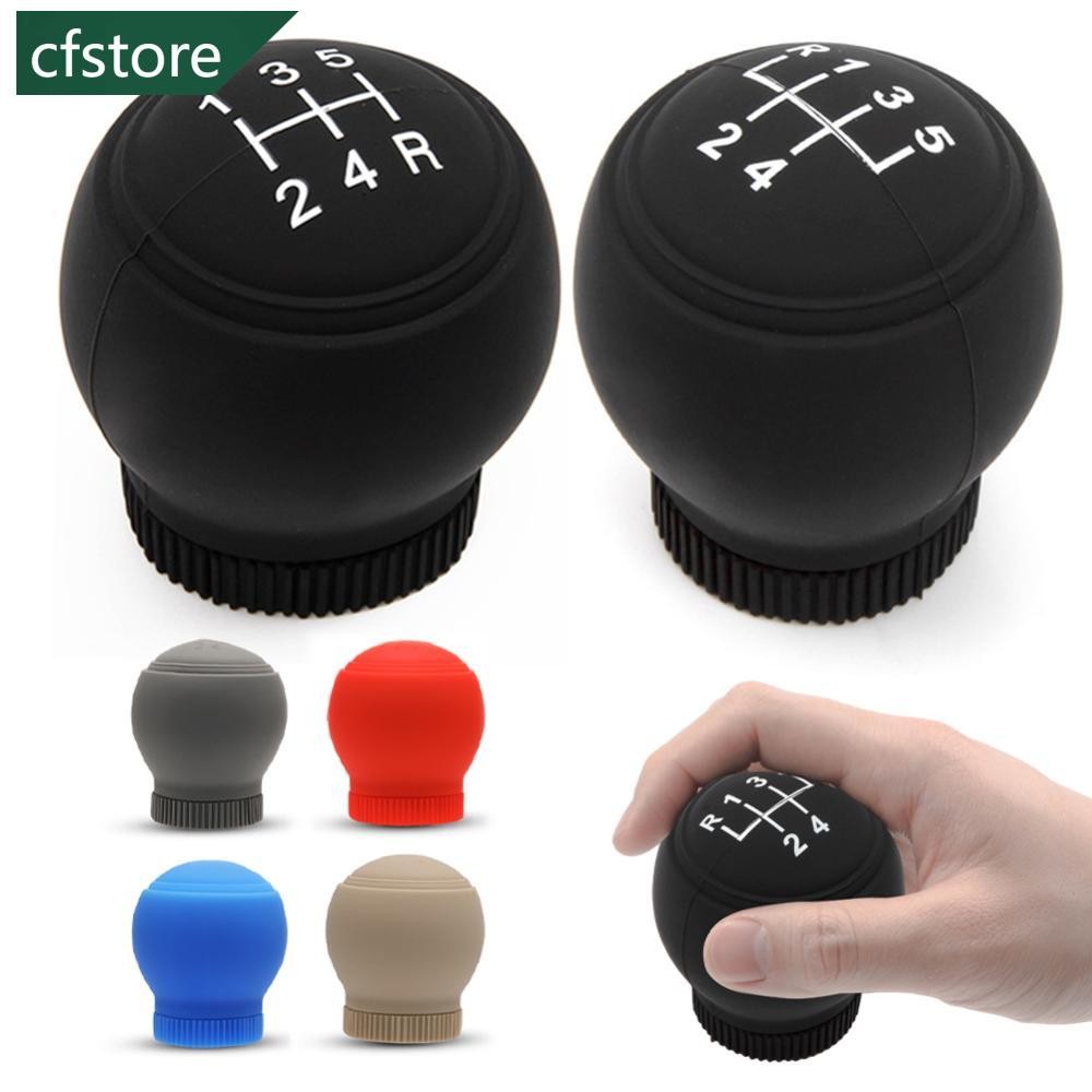 CFSTORE Universal Redondo 5/6 Velocidade Silicone Caso Do Carro Engrenagem Cabeça Shift Colares Knob Apertos Capa Alavan