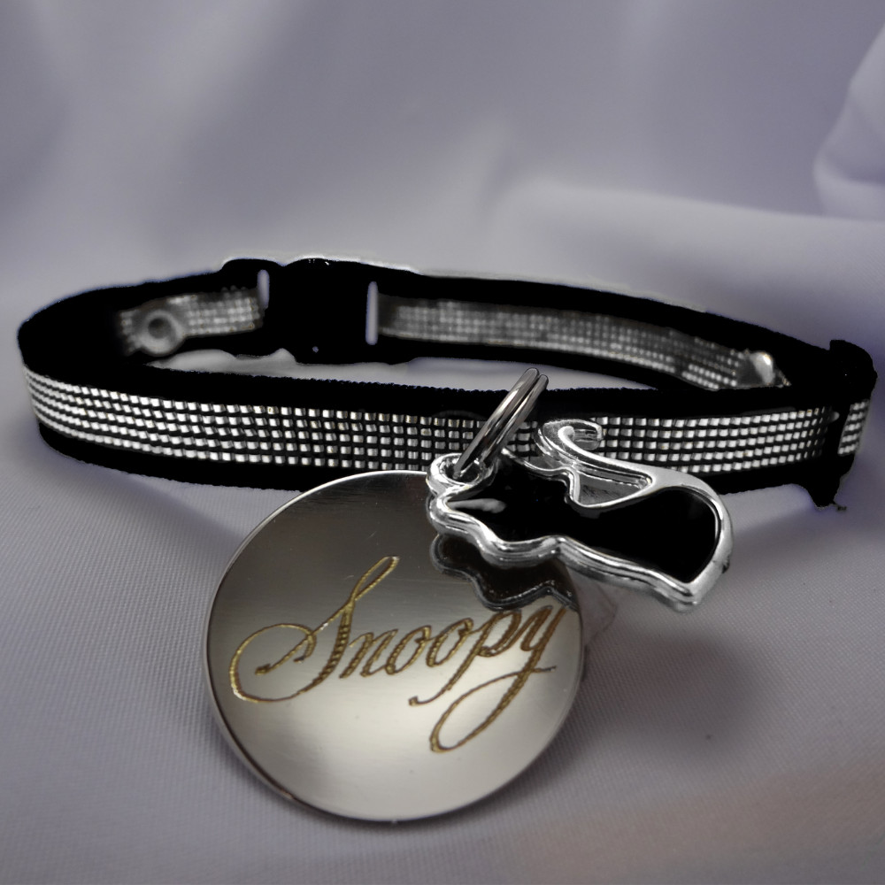 Coleira para Gatos Yoo Pets Elástica Ajustável e com Identificação Nome e Telefone em Oferta na Shopee