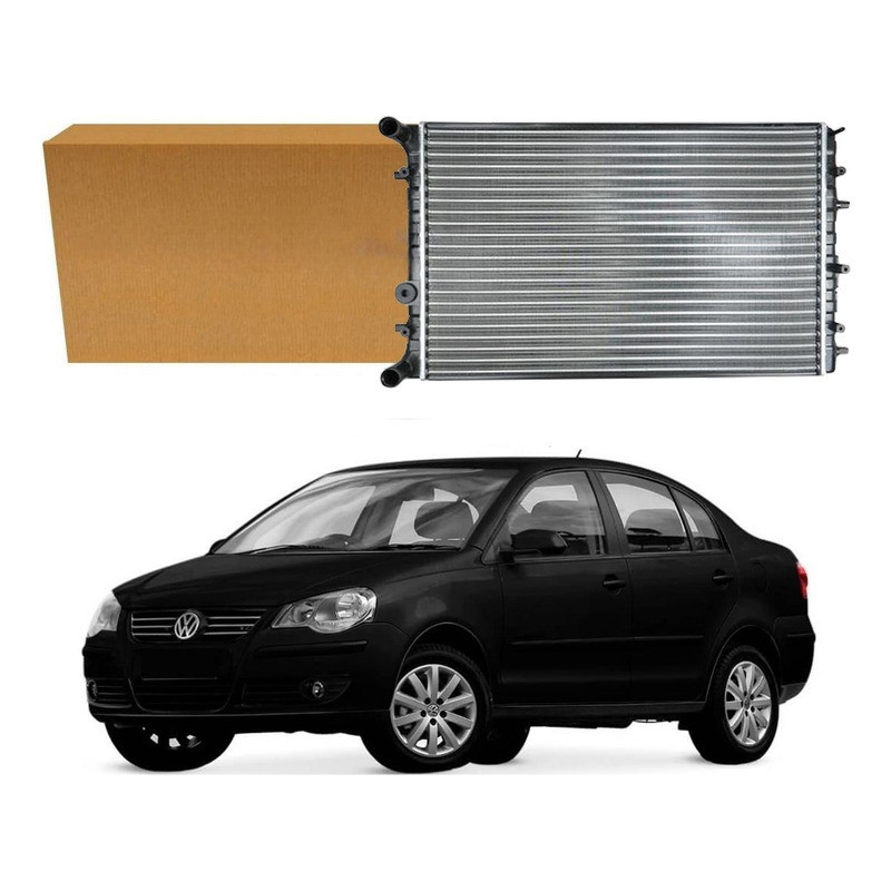 Radiador Agua Notus Polo Sedan 1.6 2.0 Com Ar 2007 A 2011 em Oferta na Shopee