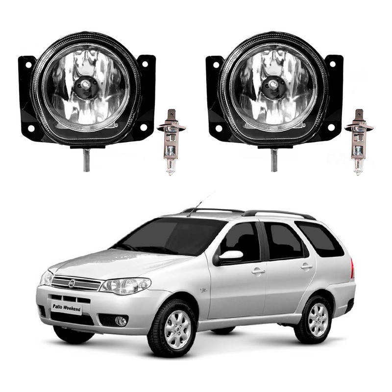Par Farol Milha Lampada Palio Weekend 1.4 2005 A 2010 em Oferta na Shopee