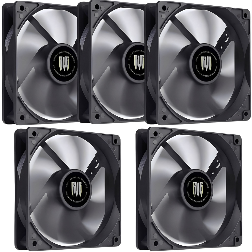 Kit Com 05 Cooler Fan Ventoinha Gamer 120mm Silencioso Gabinete