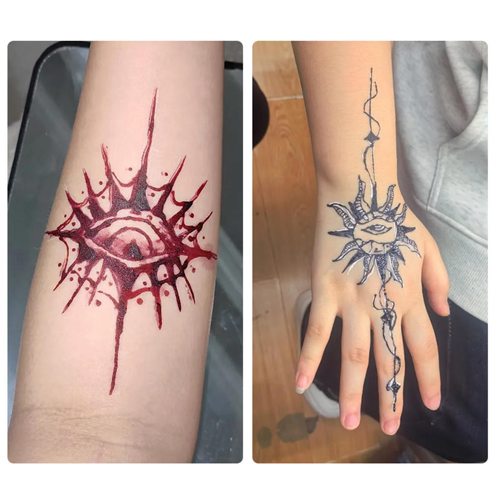 1PC Henna Tatuagem Pasta Preto Marrom Vermelho Cones Indiano Para Temporária Adesivo Pintura Corporal Arte Creme Cone