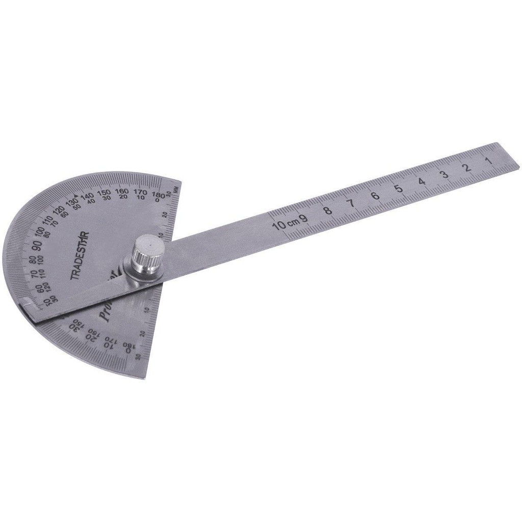 Transferidor de Ângulos 0º - 180º Graus Aço Inox Tradestar em Oferta na Shopee