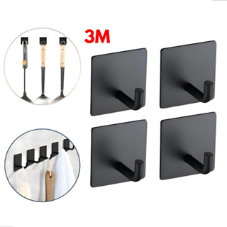 Kit 2/4/6 Gancho Inox Adesivo 3M Cabide Parede Autocolante Pendurar Chave Utensílios Resistente em Oferta na Shopee