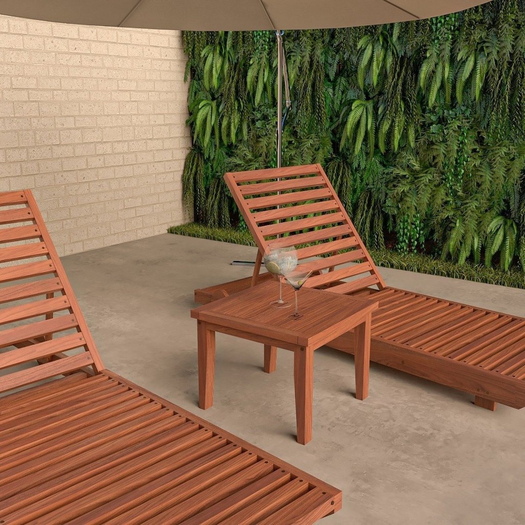 Conjunto 2 Espreguiçadeiras e Mesa de Centro Roma em Oferta na Shopee