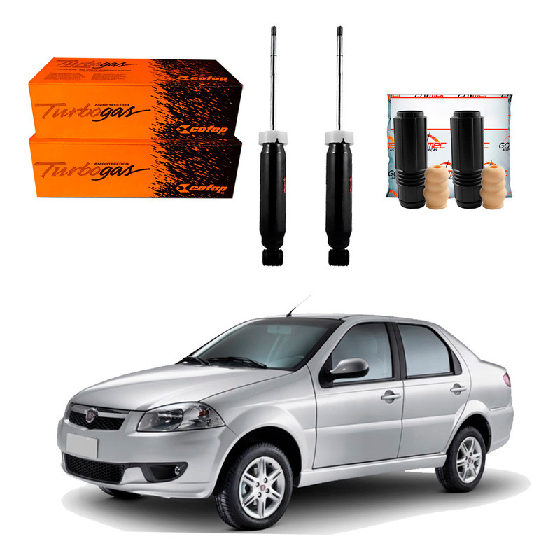 Kit Amortecedor Traseiro. Siena 1.0 2012 A 2016 em Oferta na Shopee