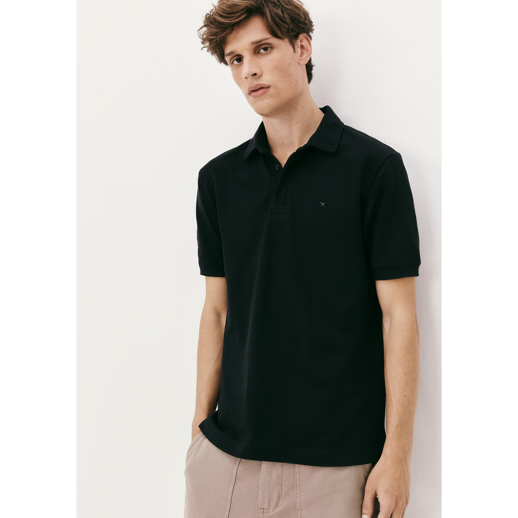 Camisa Polo Masculina em Piquet Pima
