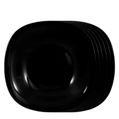 Jogo de Prato Temperado Carine Prato Preto Fundo 6pcs - Arc