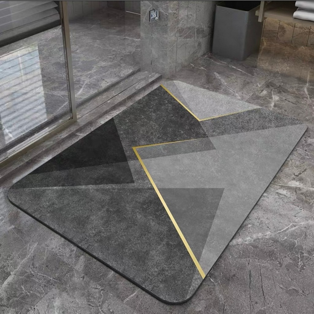 Tapete de Banho PVC - Absorção Rápida, Antiderrapante para Banheiro e Entrada, Terra Diatomácea em Oferta na Shopee