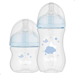 Kit Mamadeira Anticólica Buba 120ml e 270ml Easy Flow