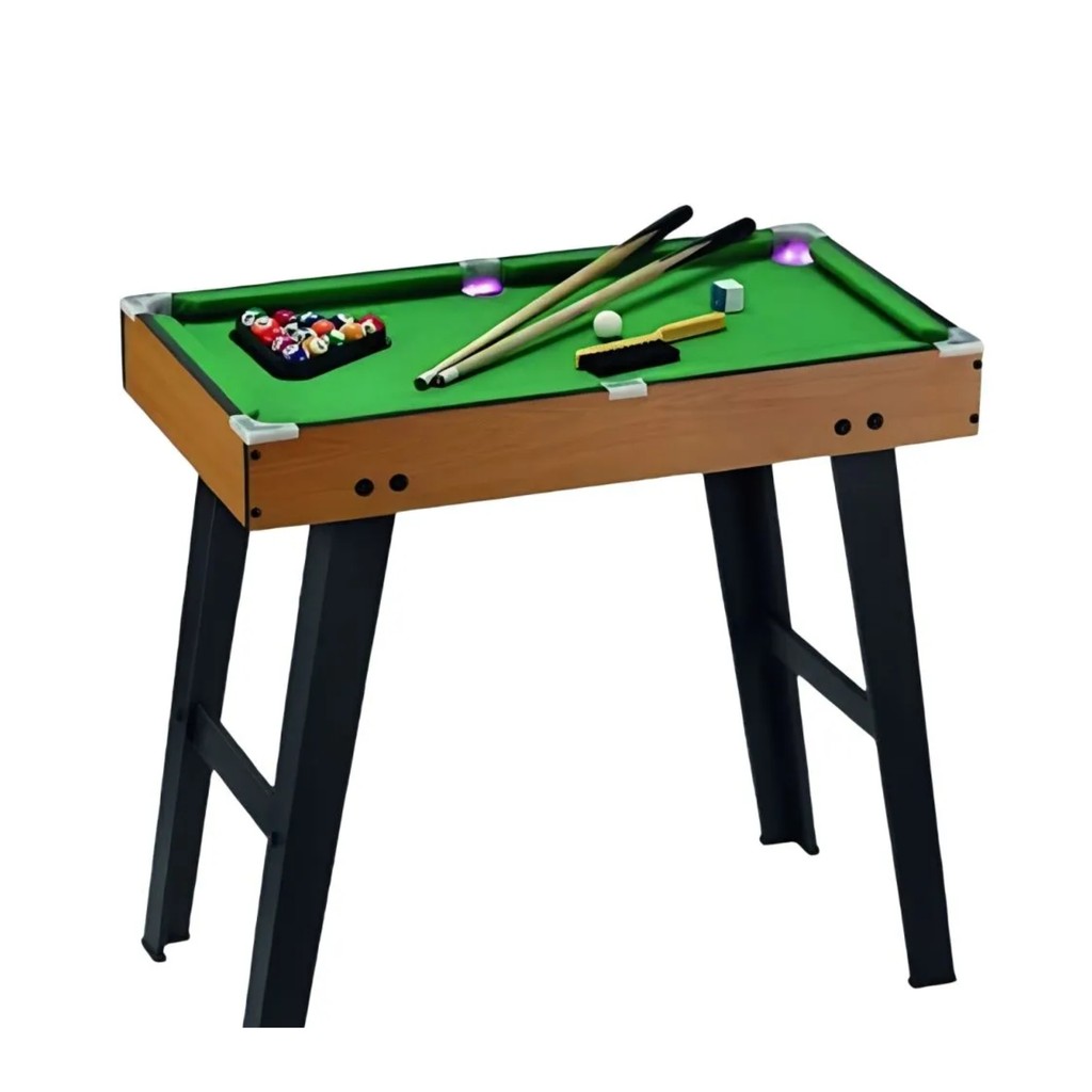 Brinquedo Infantil Mesa de Sinuca Master em Madeira com Led Zippy Toys - 11112 em Oferta na Shopee