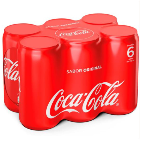 Coca-Cola Original 310Ml Pack 6Un em Oferta na Shopee