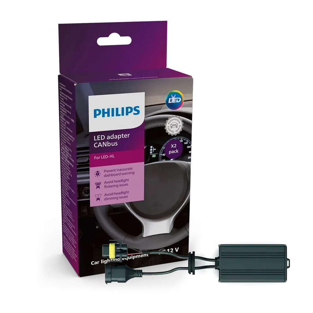 Canceller Adaptador Canbus Philips Lâmpada Led - Remove Erro no Painel de Lâmpada Queimada - Par em Oferta na Shopee