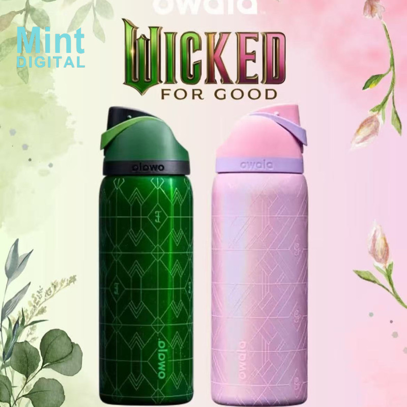 Owala FreeSip Magic Legend Edição Limitada Elphaba & Glinda Copo Cool De 32 Onças Com Canudo Isolado De Aço Inoxidável G em Oferta na Shopee
