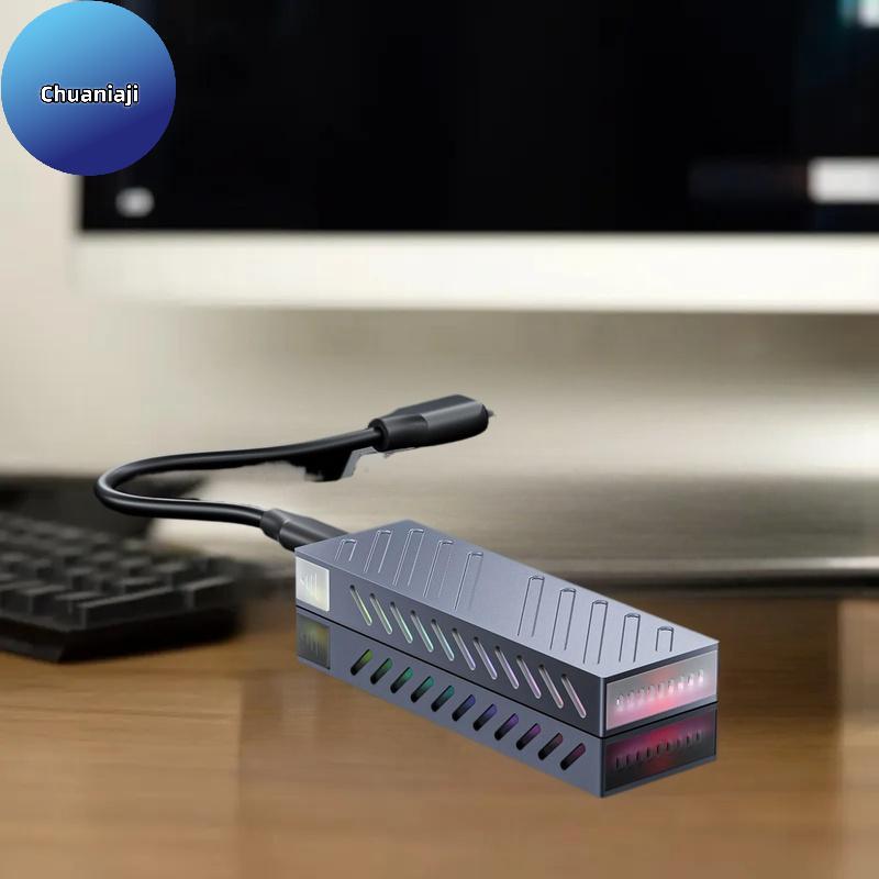 Chuaniaji M . 2 NVMe SSD Gabinete Adaptador Caixa De Alumínio USB C 3.1 Gen2 10Gbps Para PCIe Externa 2230/42/60/80 M2-K