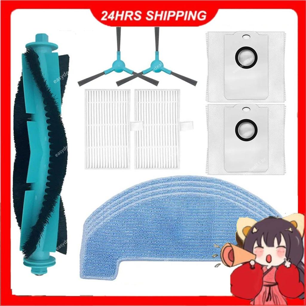 Para Atvel R80 Base Rolo Escova Lateral Filtro Mop Pano Saco De Pó Robô Aspirador Acessório Parte