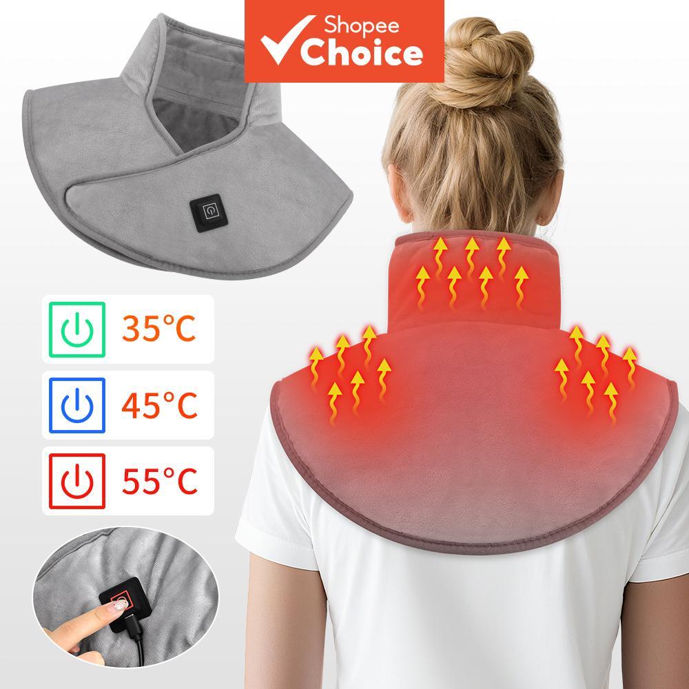 Manta Elétrica USB para Aquecimento e Alívio de Dores no Ombro e Pescoço, Multifuncional para o Inverno