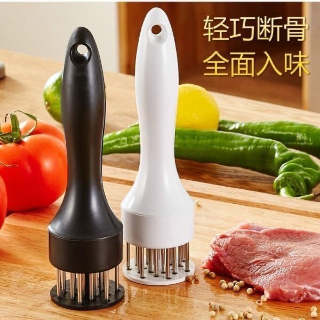 Amaciador de carne, amaciador de músculo de porco, agulha para amaciar carne, amaciador de carne em aço inoxidável