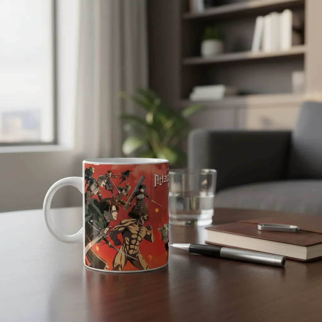 Caneca Shingeki No Kyojin Attack On Titan Branco Shingeki No Kyojin6