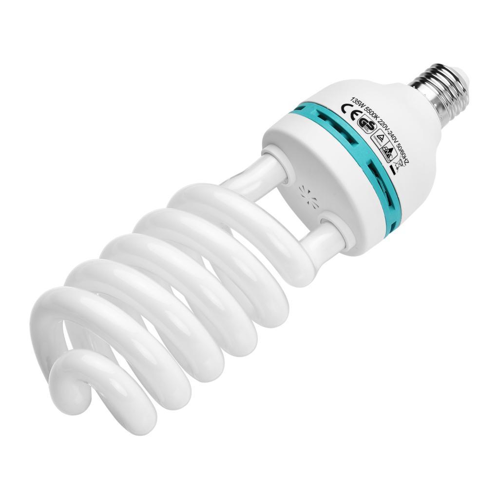 photop-BR BOLLUMA Fotografia Lâmpada de espectro total 135W 5500K Luz do dia Contínua E27 Lâmpada branca para estúdio