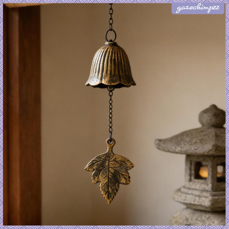 [Gazechimp] Carrilhão De Vento De Metal , Retrô Em Forma De Folha Decorativo Elegante E Criativo Para Jardim Varanda .