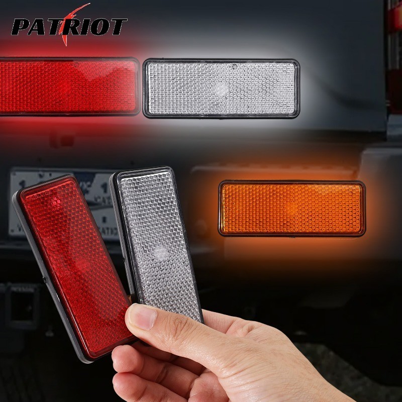 Refletor De Segurança Para Guarda-Lamas De Dupla Função Caminhão De Motocicleta , Material PP De Alto Brilho À Prova De