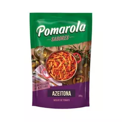 Molho de Tomate Pomarola Azeitona Sachê 300g Pacote c/ 24 U