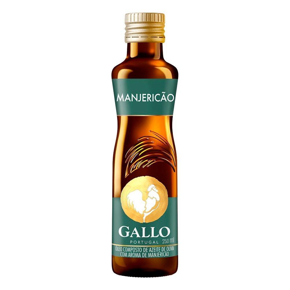 Azeite Gallo Extra Virgem Manjericão 250ml